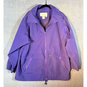 Eddie Bauer / Purple / Full Zip Nylon Jacket / Women's Large